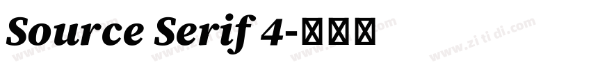 Source Serif 4字体转换